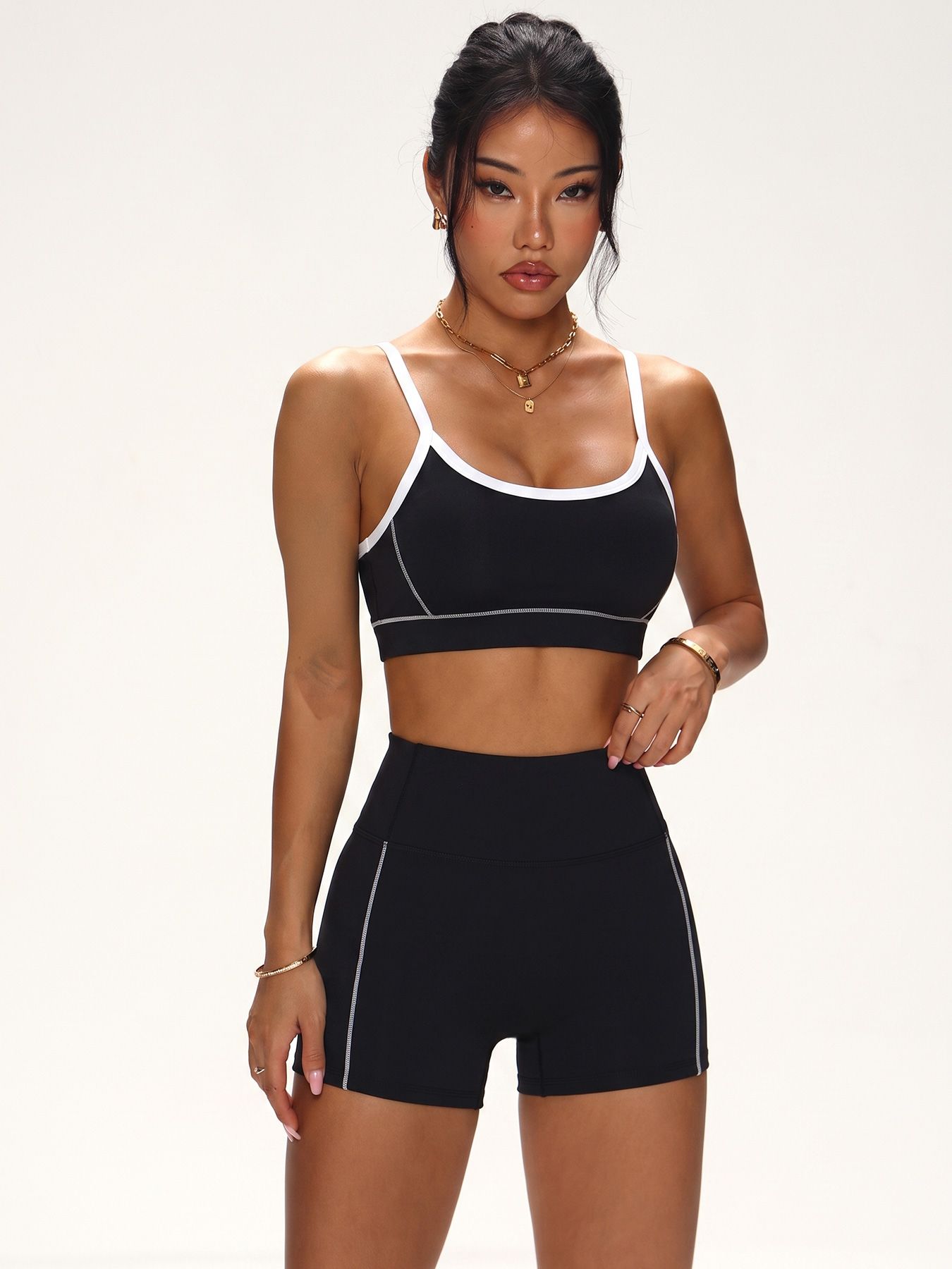 Contrast Trim Seamless Workout - Minimizer Bra Women ulasan dan harga