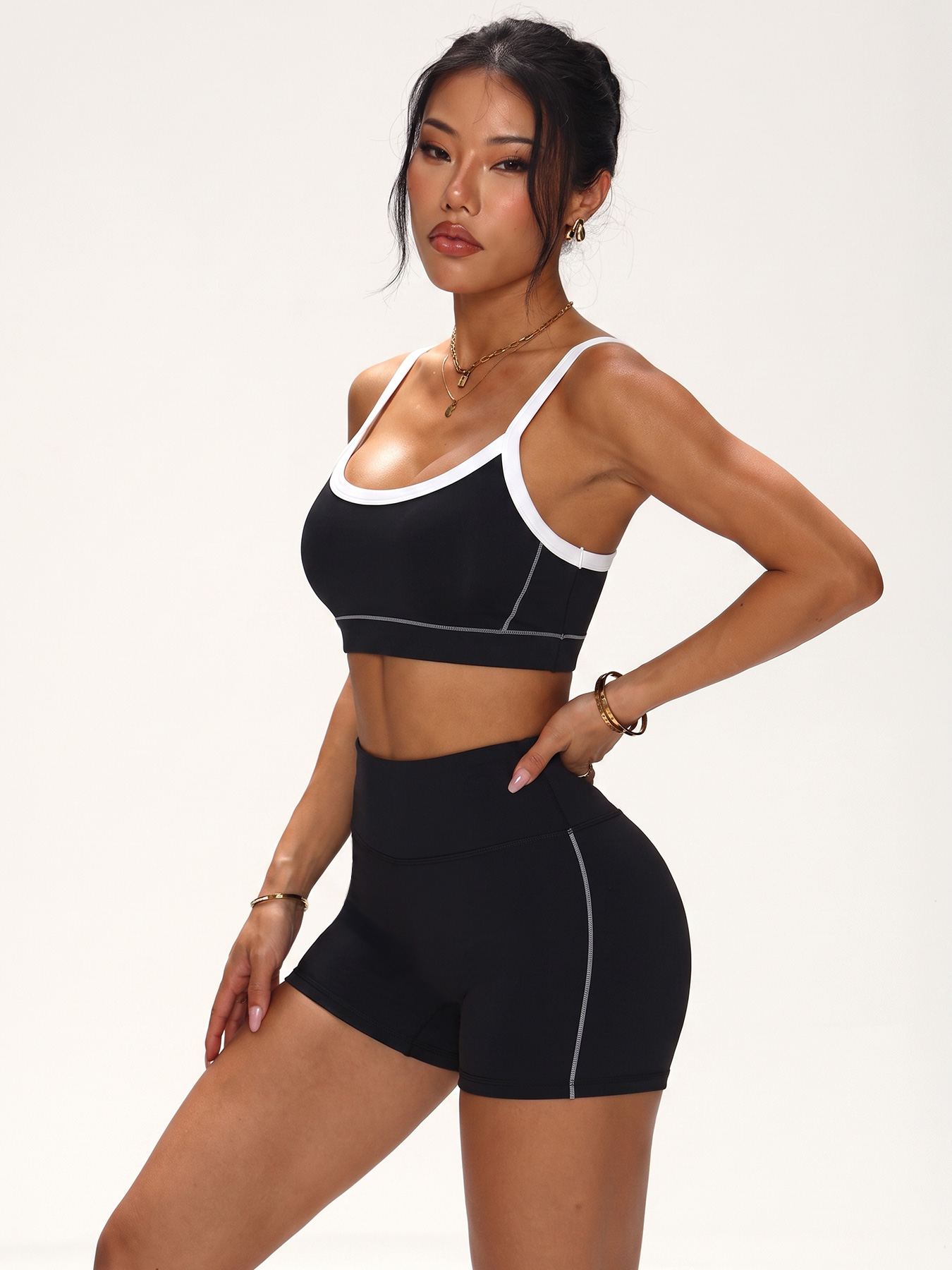 Contrast Trim Seamless Workout - Minimizer Bra Women ulasan dan harga