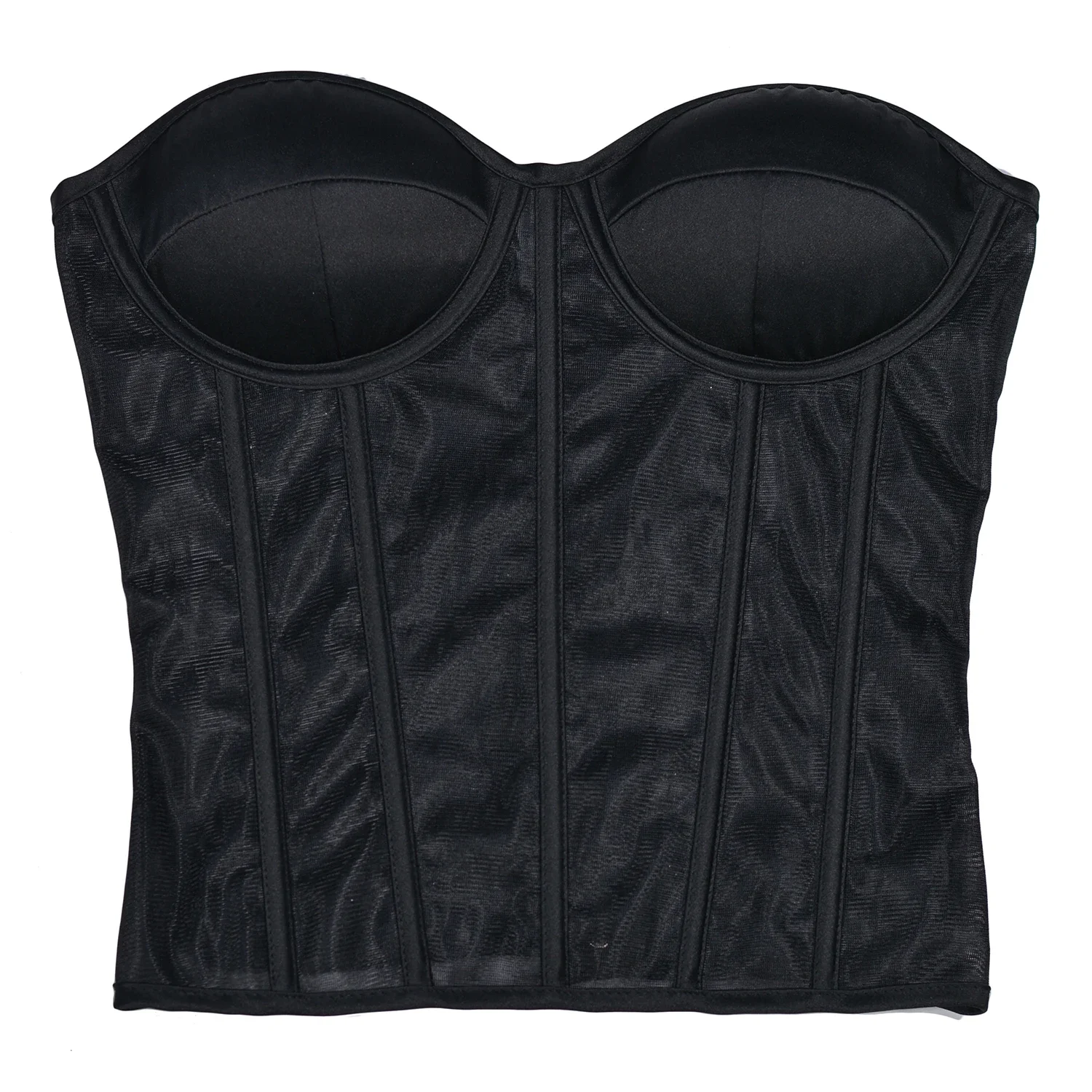 Abdominal Corset Double Layer  - Sheer Mesh Bra ulasan dan harga